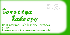 dorottya rakoczy business card
